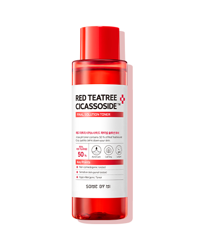 SOME BY MI RED TEATREE CICASSOSIDE DERMA SOLUTION TONER 150 ml โทนเนอร์ บำรุงผิวสำหรับคนผิวแพ้ง่าย